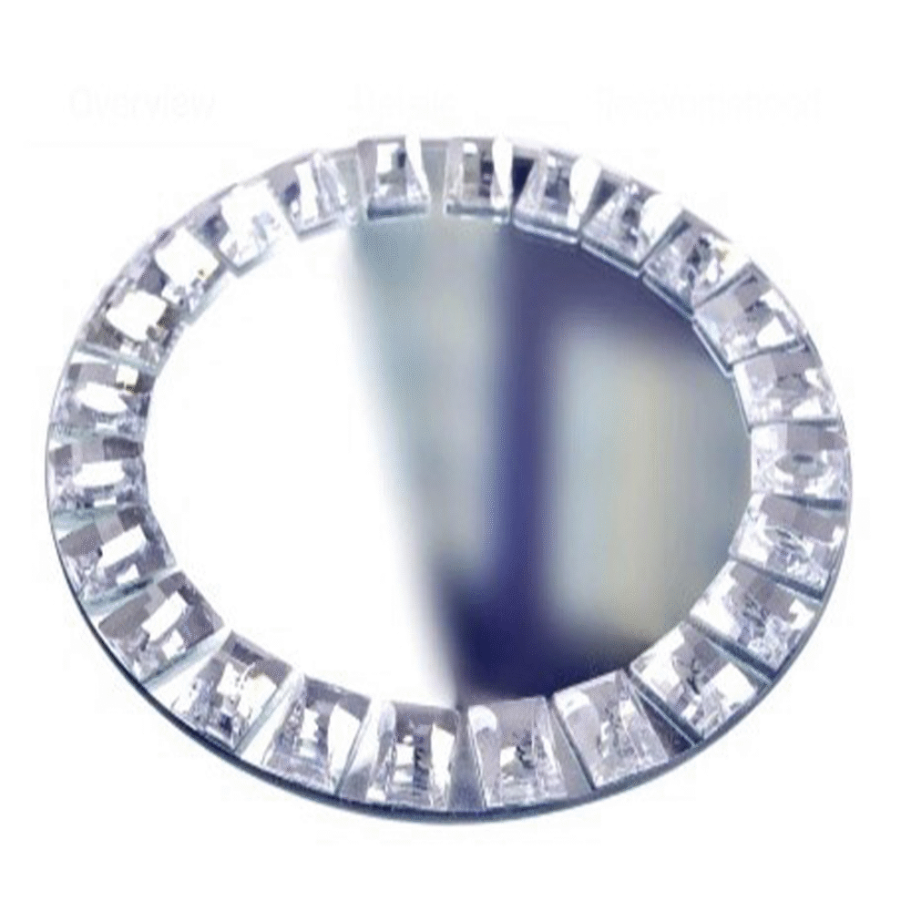 13’’ Silver mirror Chargers - Glass Charger