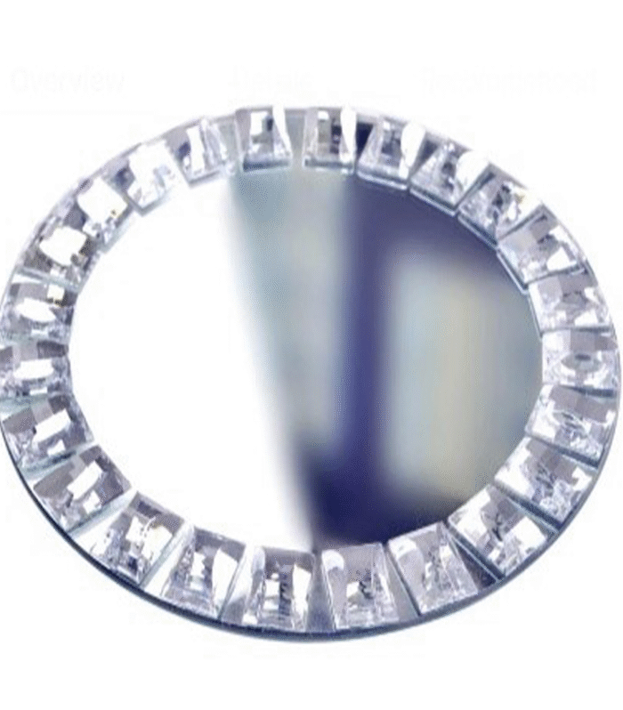 13’’ Silver mirror Chargers - Glass Charger