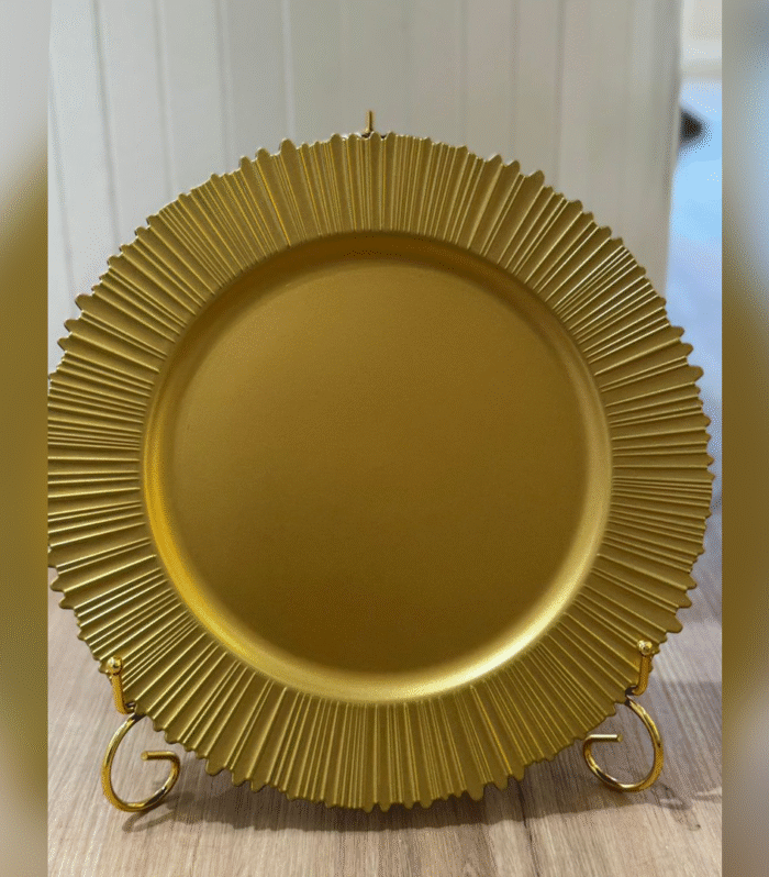 13’’ All Gold charger