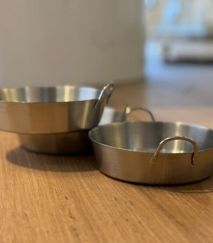 13.7*4.5*12.2cm Silver pans