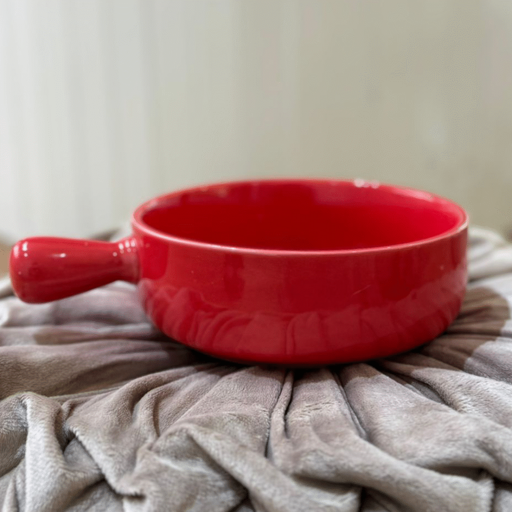 Red Ceramic Bowl