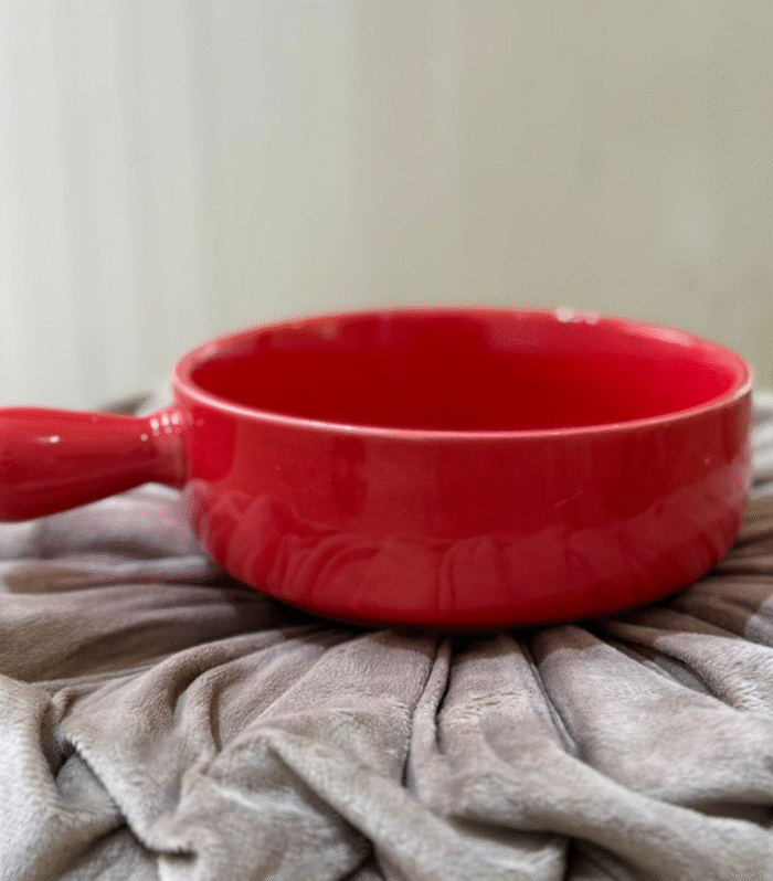 Red Ceramic Bowl