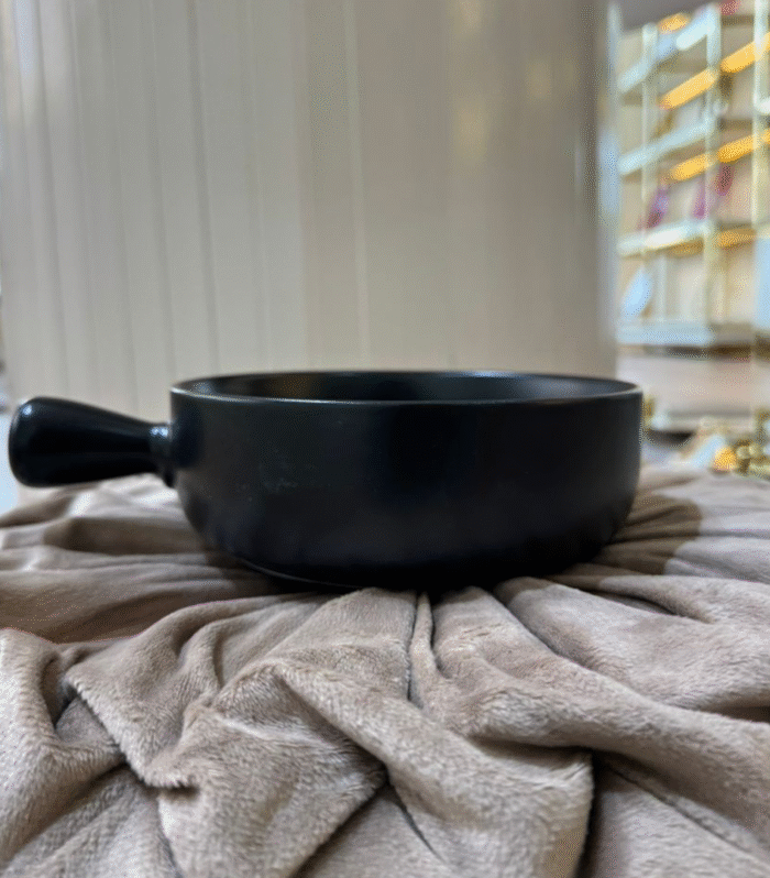 Black Ceramic Bowl