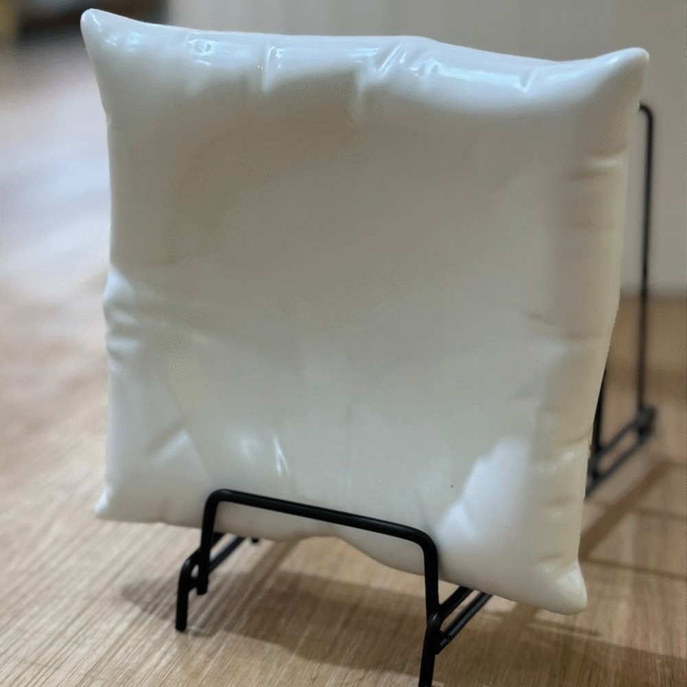 6’’ White Pillow design Plate