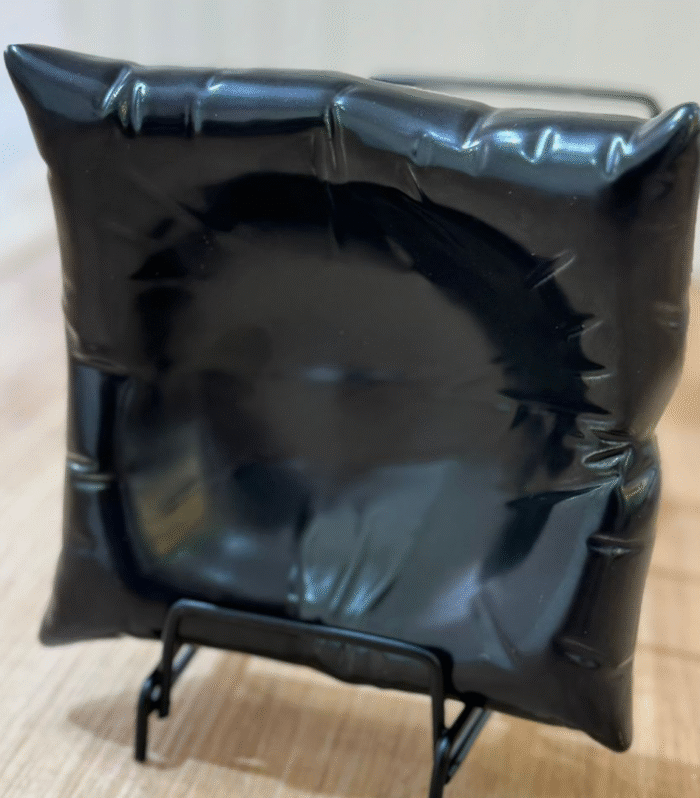 6’’ Black Pillow design Plate