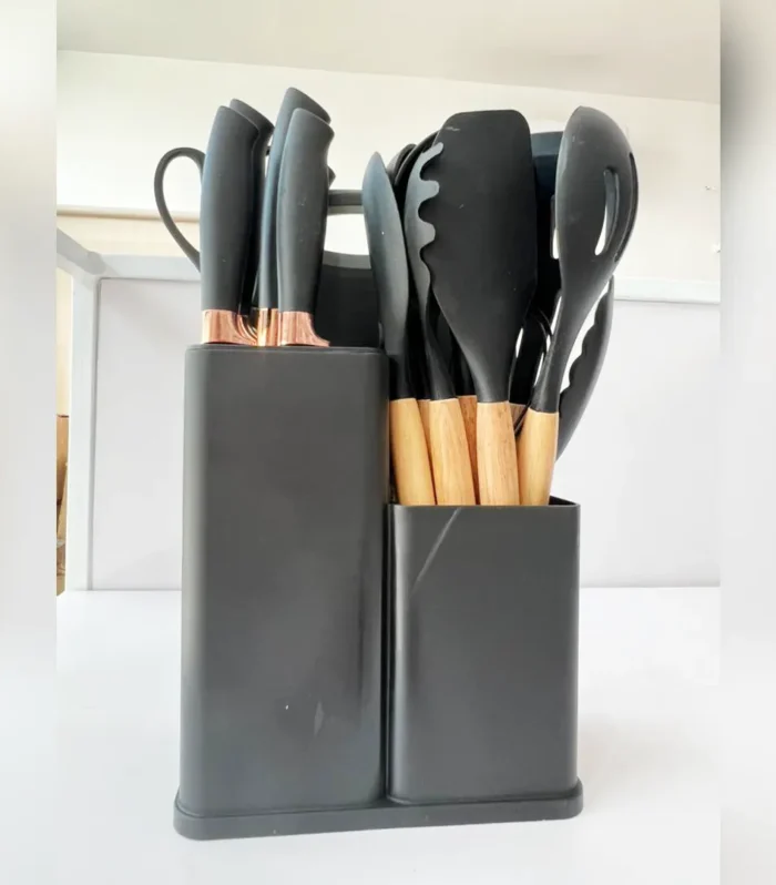 Silicone Kitchen Spoon and Knife Set