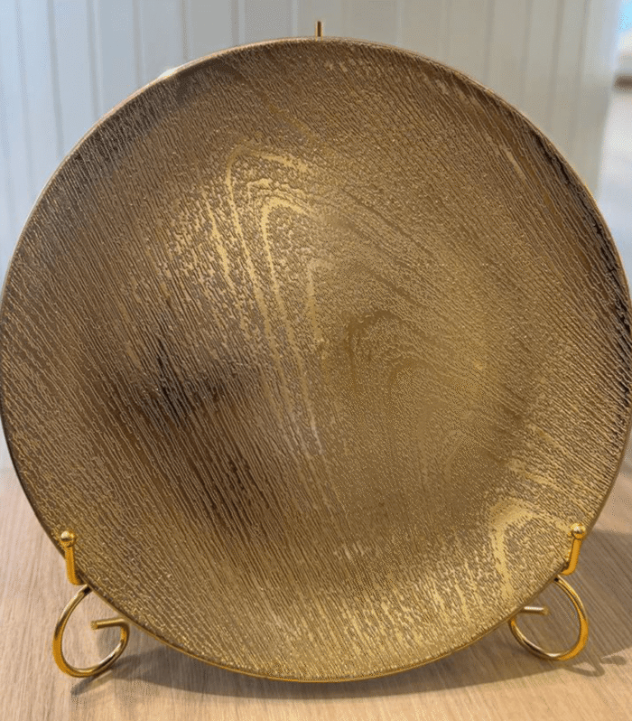 Gold dining plate - single plate