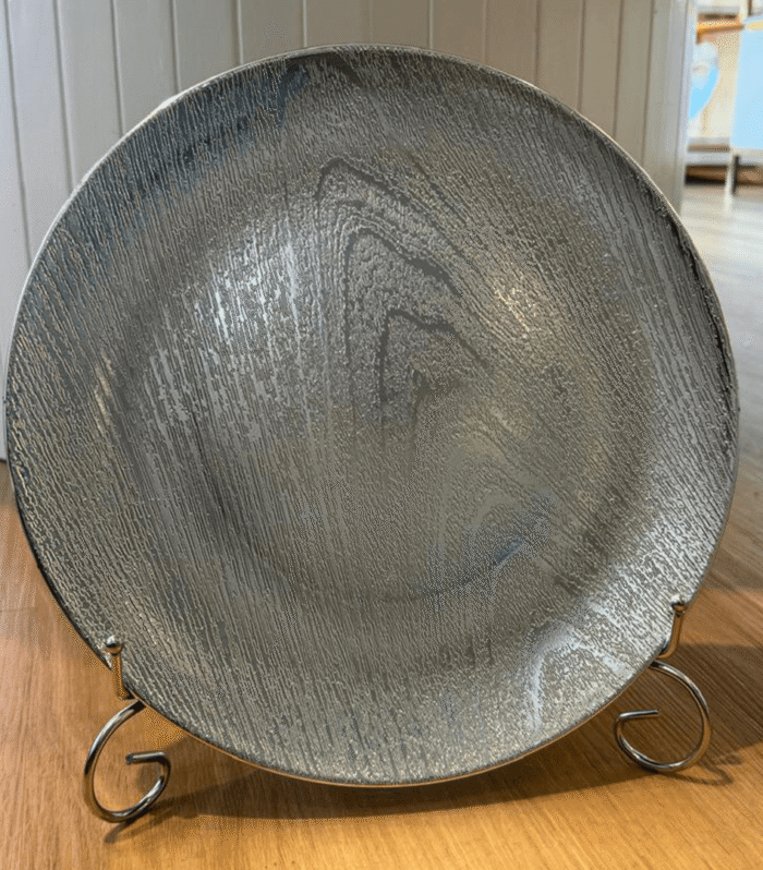 Silver dining plate - single plate