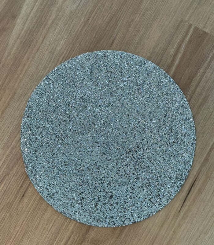 12 pcs of Silver Diamante Mat - Wedding placement Mat