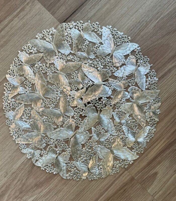 12 pcs of butterfly design placement mat